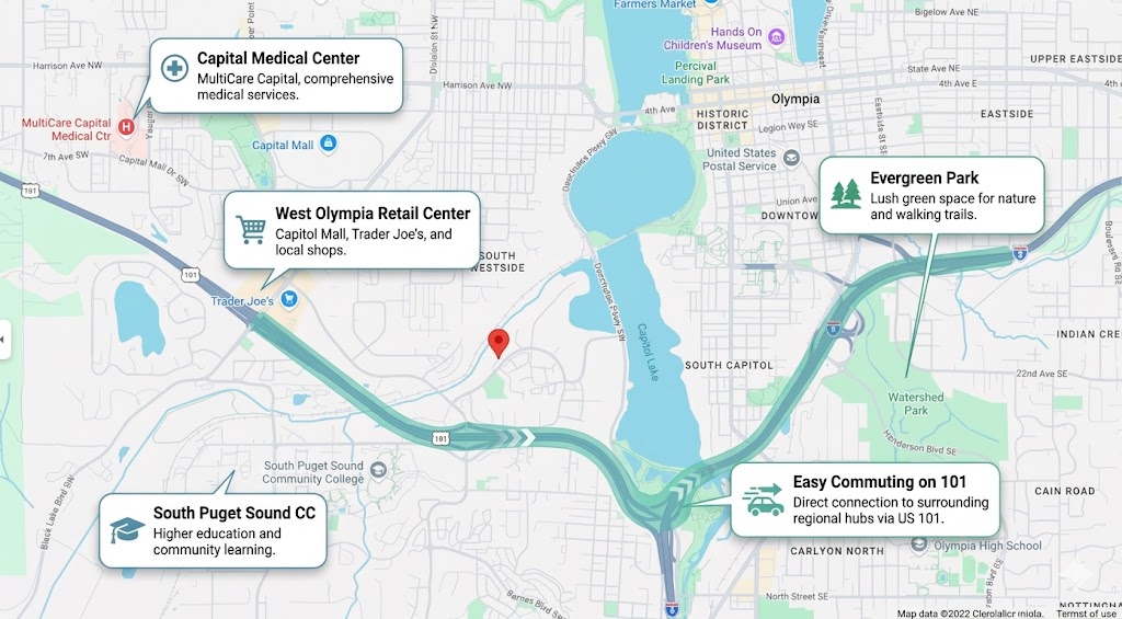 Neighborhood map near Firwood Manor